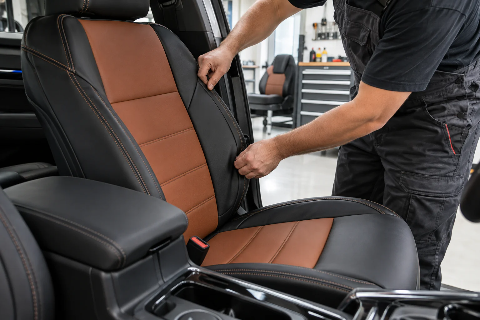 Professional custom interior installation for different vehicle makes and models